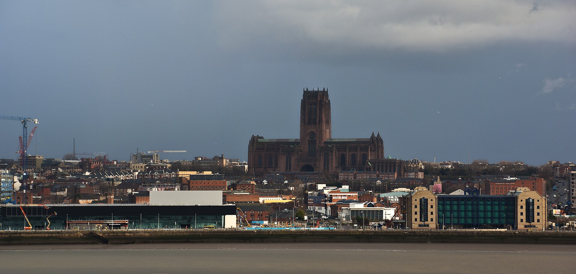 Liverpool's Anglican Cathedral viewed from the top of St Mary's Tower - geograph.org.uk - 4313702